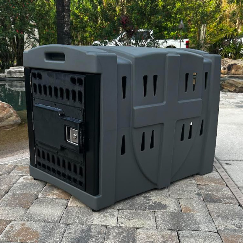 Patented Tactical Grey K9 Kennel